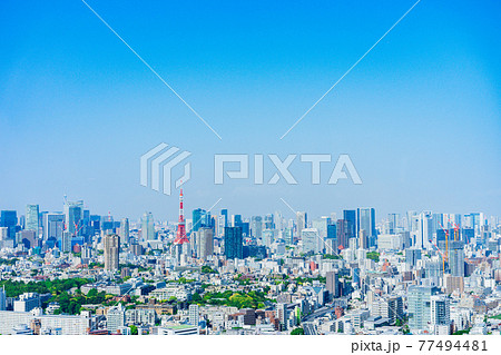 東京の都心風景 77494481