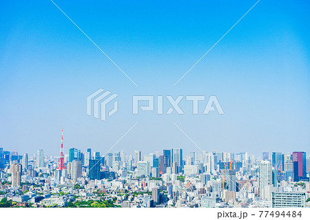 東京の都心風景の写真素材 [77494484] - PIXTA