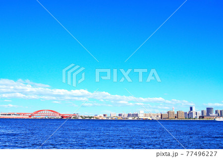 神戸市都市風景、ポートアイランドの風景 77496227