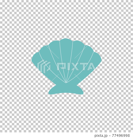 夏にぴったりかわいいイラスト　貝殻 77496998
