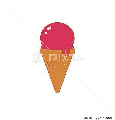 夏にぴったりかわいいイラスト アイスクリームのイラスト素材