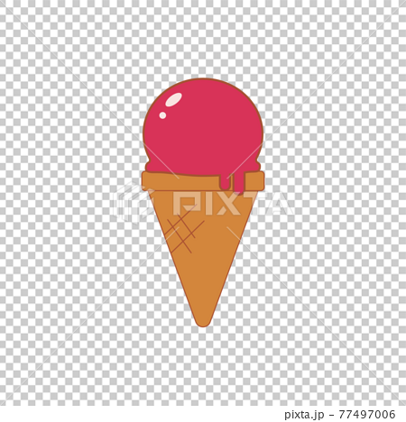 夏にぴったりかわいいイラスト アイスクリームのイラスト素材