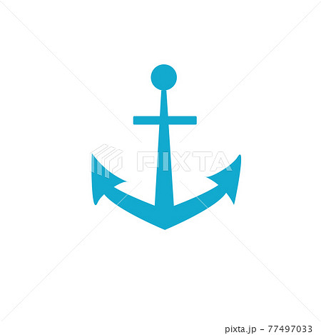 夏にぴったりかわいいイラスト いかりのイラスト素材