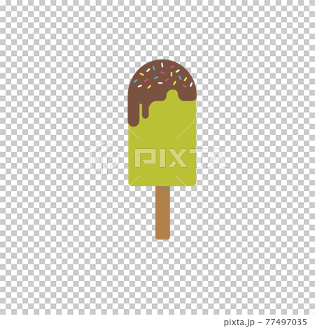 夏にぴったりかわいいイラスト　アイスキャンディ 77497035