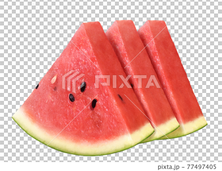Watermelon Watermelon Illustration Real Triangle 77497405