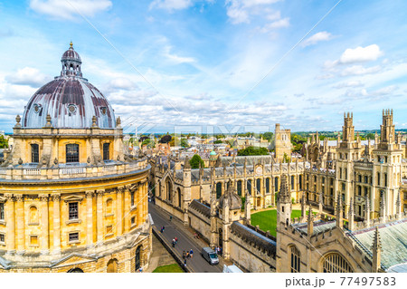 Radcliffe Camera and All Souls College at the university of Oxford. Oxford, UK Radcliffe Camera and All Souls College at the university of Oxford. Oxford, UK 77497583