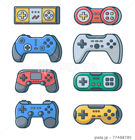 Game joysticks set. Game joysticks set. 77498785