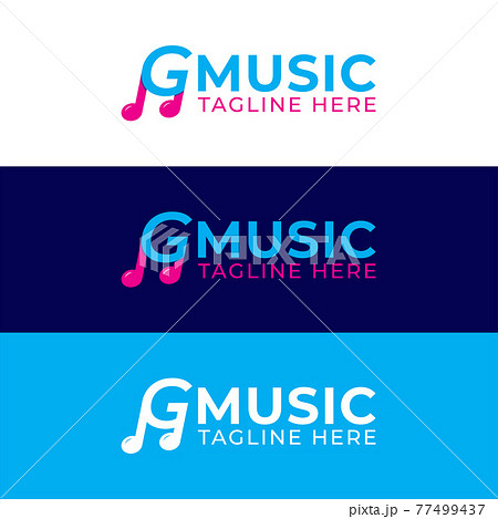 Colorful Letter G Alphabet Music Logo Design. Initial and Musical Note logo concept. Monogram Lettermark Logotype. Pink Magenta, Blue and White Color Theme Colorful Letter G Alphabet Music Logo Design. Initial and Musical Note logo concept. Monogram Lettermark Logotype. Pink Magenta, Blue and White Color Theme 77499437