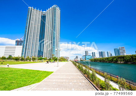 東京　豊洲六丁目公園と周辺の風景 77499560