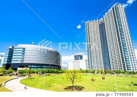 東京　豊洲六丁目公園と周辺の風景 77499563