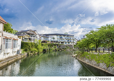 佐賀県　嬉野市｜嬉野温泉の町並み 77499960