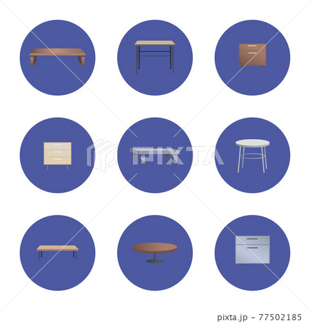 Fashionable Wooden Coffee and Bedside Tables Set 77502185