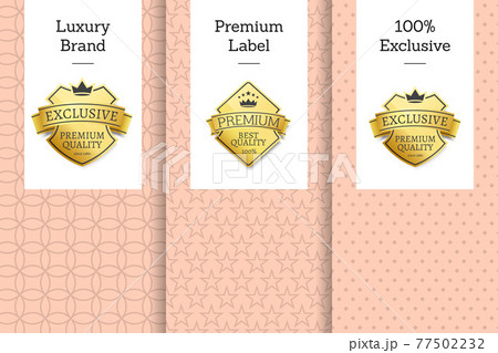 Luxury Brand Premium Label 100 Exclusive Emblem 77502232