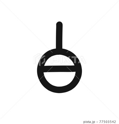 genderless symbol doodle icon, vector line illustration 77503542