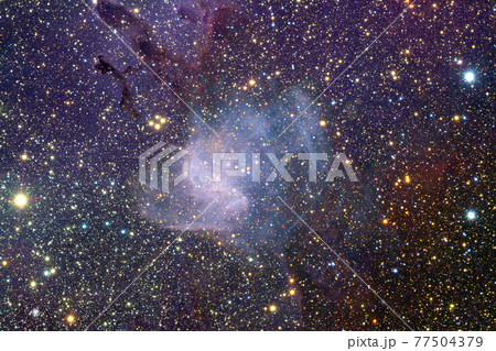 Nebula, cluster of stars in deep space. Elements of this image furnished by NASA 77504379