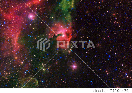Cluster of stars. Nebula. Elements of this image furnished by NASA Cluster of stars. Nebula. Elements of this image furnished by NASA 77504476