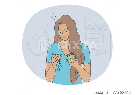 Losing hair concept 77508610