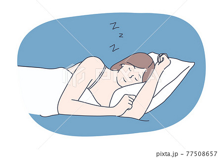 Sleep, rest, dream, nighttime, fatigue, nap, relax, bedroom concept 77508657