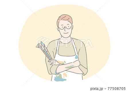 Artist, painter, artwork, drawing concept 77508705