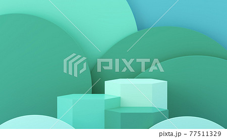 Pedestal with empty space. 3D Illustration. 77511329