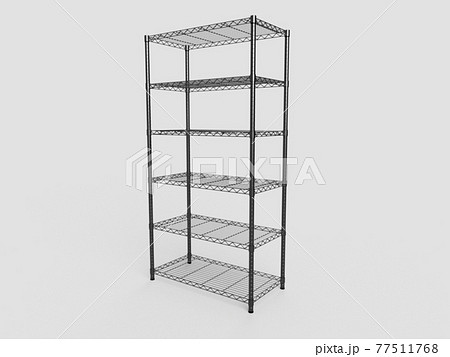 スチールラックのイラスト素材