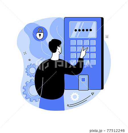 Access control system abstract concept vector illustration. Access control system abstract concept vector illustration. 77512246