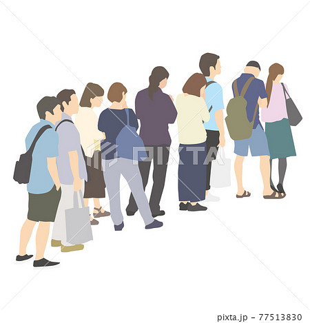 列ぶ人々 77513830