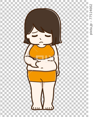 捏著肚子的女人,豐滿Ver. 捏著肚子的女人,豐滿Ver. 77514002