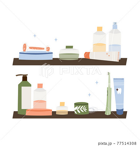 Bathroom accessories, bath item, toiletry. Dental cleaning tools, natural skin care, organic cosmetics. Zero waste bathroom, reusable products. Eco friendly lifestyle. Vector flat cartoon illustration Bathroom accessories, bath item, toiletry. Dental cleaning tools, natural skin care, organic cosmetics. Zero waste bathroom, reusable products. Eco friendly lifestyle. Vector flat cartoon illustration 77514308