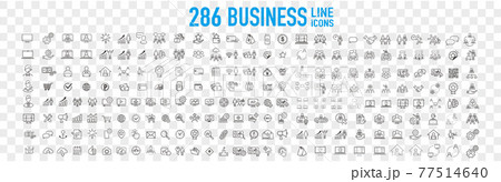 business contacts icons set vector 77514640