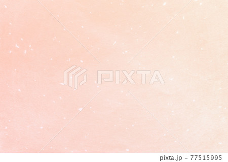 パステルカラーの和紙テクスチャ_コーラルグラデーションの背景素材_年賀状 77515995