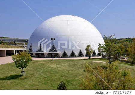 地球市民交流センター体育館の写真素材