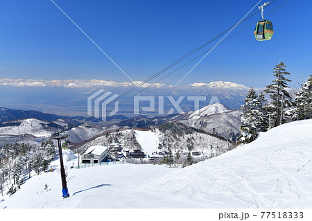 東館山スキー場より北アルプス、妙高山方面を望む(志賀高原)【2021.3】 東館山スキー場より北アルプス、妙高山方面を望む(志賀高原)【2021.3】 77518333