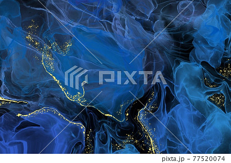 Abstract alcohol ink colors background. Mixing acrylic paints. Abstract alcohol ink colors background. Mixing acrylic paints. 77520074