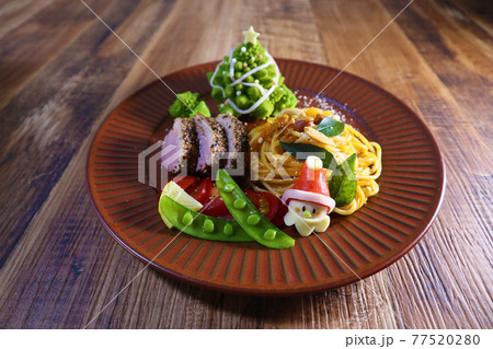 クリスマスプレート サンタクロースキャラ弁 クリスマスプレート サンタクロースキャラ弁 77520280
