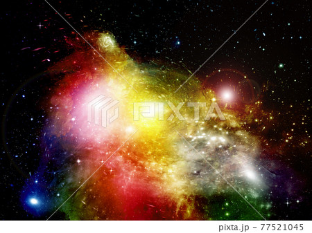 galaxy in a free space. 3D rendering galaxy in a free space. 3D rendering 77521045