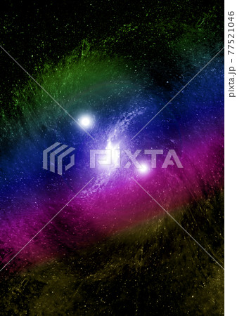 galaxy in a free space. 3D rendering galaxy in a free space. 3D rendering 77521046