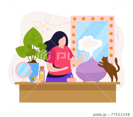 Aromatherapy Flat Composition 77521548