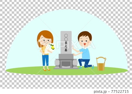 A couple who came to visit the grave 77522715