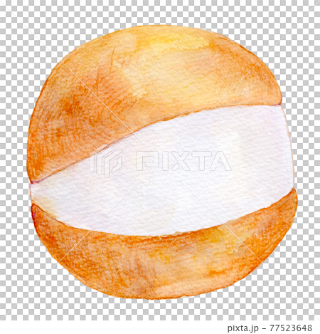 水彩イラスト 世界のスイーツ マリトッツォ 水彩イラスト 世界のスイーツ マリトッツォ 77523648