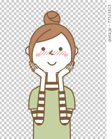 Shy young woman mom Shy young woman mom 77523813