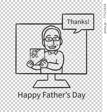 Hand Drawing Concept Cartoon Character Happy Fathers Day Stock Vector -  Illustration of copyspace, daddy: 93463729
