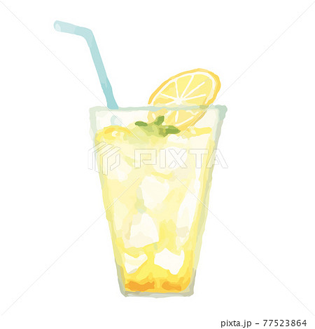 レモネードの水彩イラストのイラスト素材 [77523864] - PIXTA