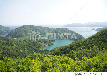 恋人の聖地 見江島展望台からの眺望(ハートの入り江) 恋人の聖地 見江島展望台からの眺望(ハートの入り江) 77526010