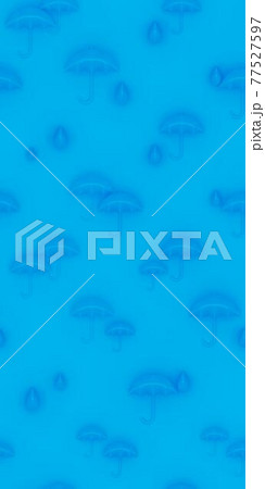 水滴と傘の背景素材シームレス 77527597