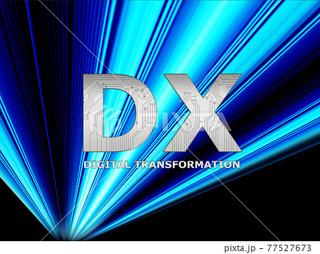 DX　レーザービーム　光線　背景素材 77527673