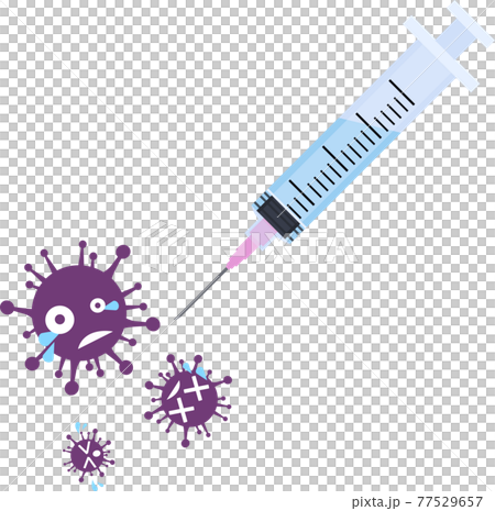 Syringe / virus repellent illustration vector material Syringe / virus repellent illustration vector material 77529657