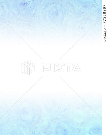 オイルパステルで描いた抽象画風バラの背景素材/青色 中央から上下に濃くなるグラデーション 縦 他色有り 77529897