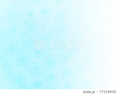 オイルパステルで描いた抽象画風バラの背景素材/水色 左から右へ薄くなるグラデーション 横 他色有り オイルパステルで描いた抽象画風バラの背景素材/水色 左から右へ薄くなるグラデーション 横 他色有り 77529930