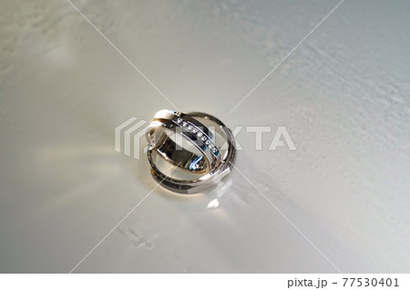 two wedding gold rings. traditional jewelry two wedding gold rings. traditional jewelry 77530401